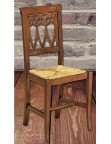 SEDIA IN PAGLIA CLASSICA IN LEGNO MASSELLO