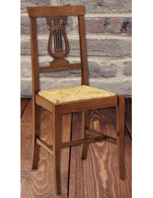 SEDIA IN PAGLIA CLASSICA IN LEGNO MASSELLO