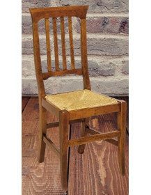 SEDIA IN PAGLIA CLASSICA IN LEGNO MASSELLO