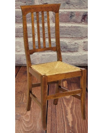 SEDIA IN PAGLIA CLASSICA IN LEGNO MASSELLO