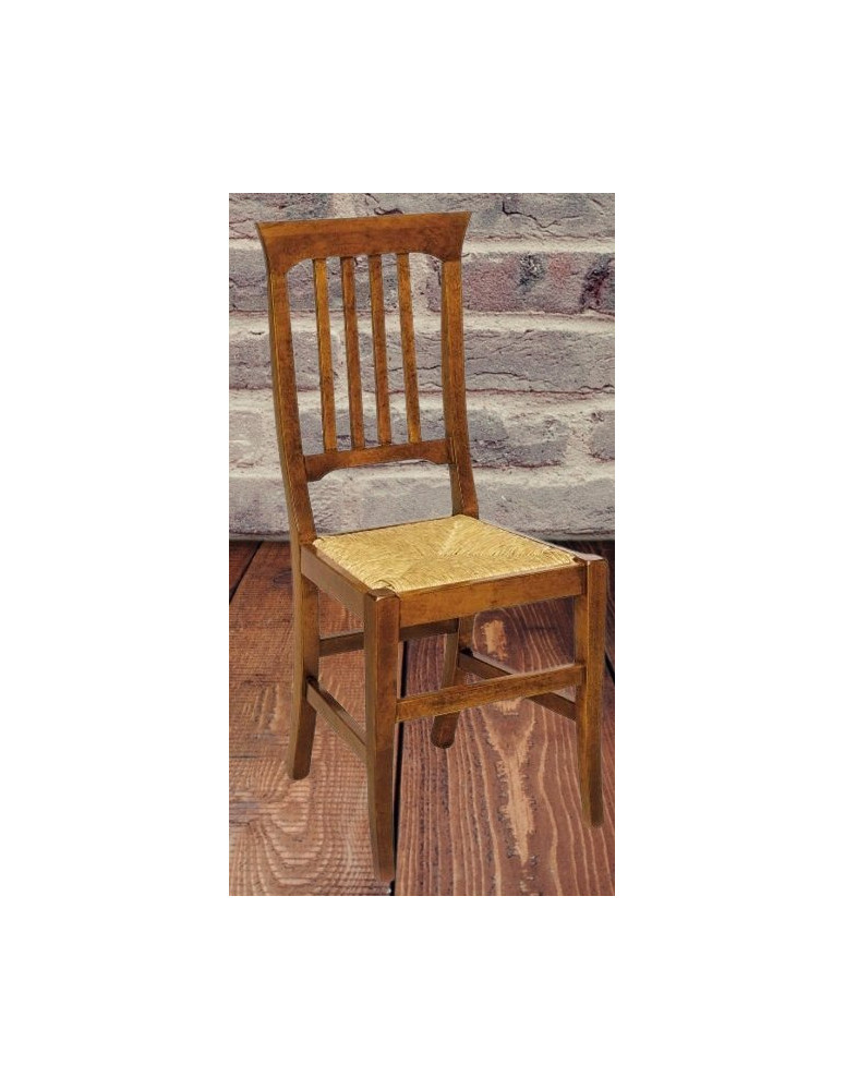 SEDIA IN PAGLIA CLASSICA IN LEGNO MASSELLO