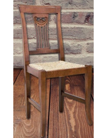 SEDIA SEDUTA PAGLIA O LEGNO