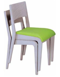 SEDIA IMBOTTITA IN FAGGIO