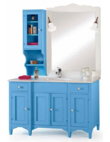 MOBILE BAGNO 4 PORTE 2 CASSETTI PIU VETRINETTA SX