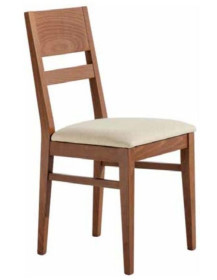 SEDIA IMBOTTITA IN  FAGGIO