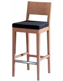 SGABELLO IMBOTTITA IN  FAGGIO