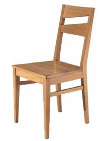 SEDIA CON SEDUTA IN LEGNO