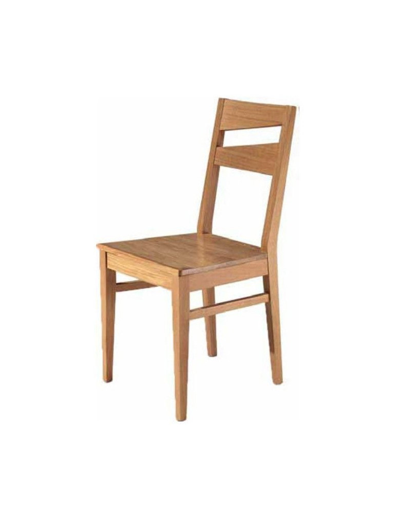 SEDIA CON SEDUTA IN LEGNO