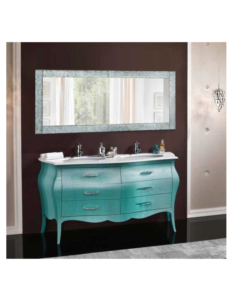 MOBILE BAGNO BOMBATO 6 CASSETTI LACCATO