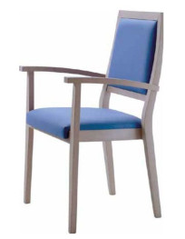 POLTRONCINA IMBOTTITA  IN  FAGGIO