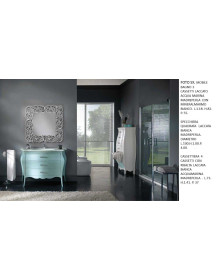MOBILE BAGNO 3  CASSETTI +SPECCHIERA+ CASSETTIERA 4 CASSETTI