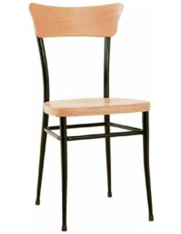 SEDIA IN FAGGIO STRUTTURA IN FERRO