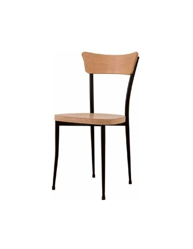 SEDIA IN FAGGIO STRUTTURA IN FERRO