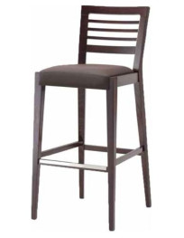 SGABELLO IN  FAGGIO SEDILE LEGNO