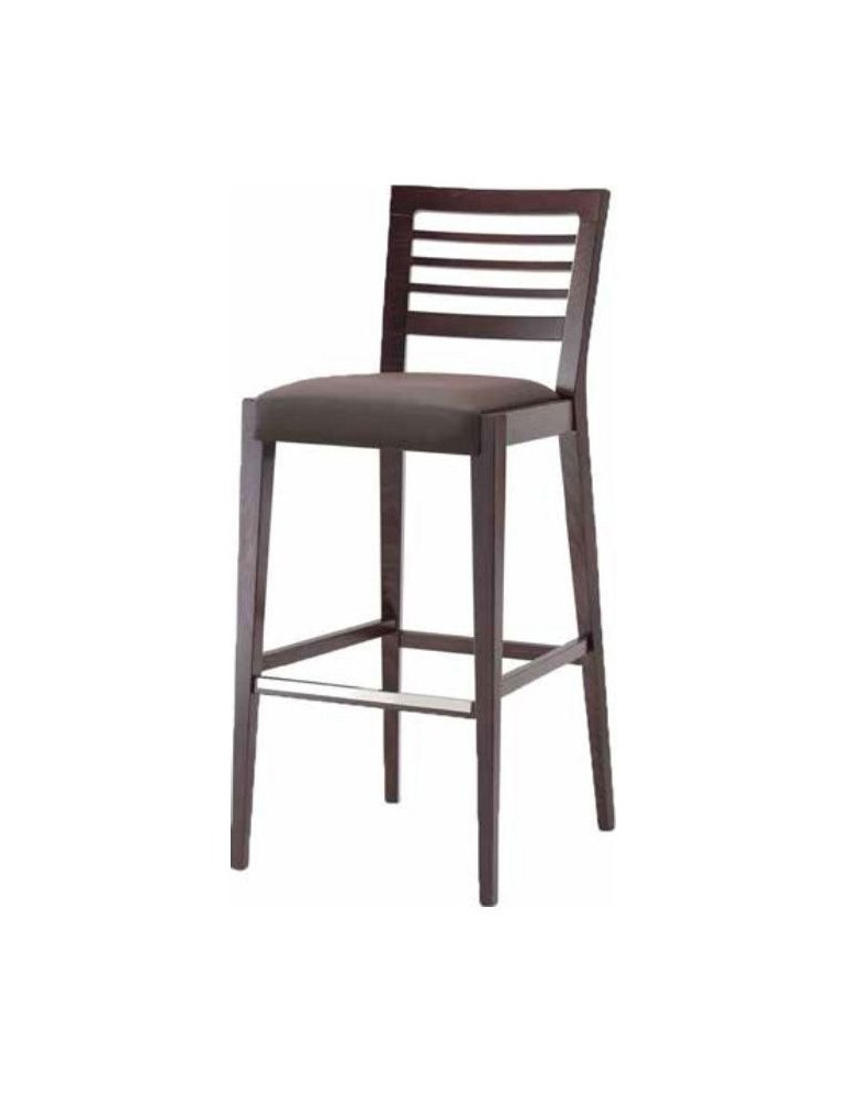 SGABELLO IN  FAGGIO SEDILE LEGNO