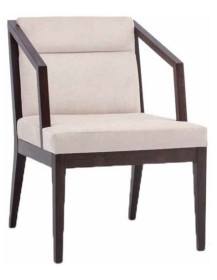 POLTRONCINA  IMBOTTITA IN  FAGGIO SEDILE LEGNO