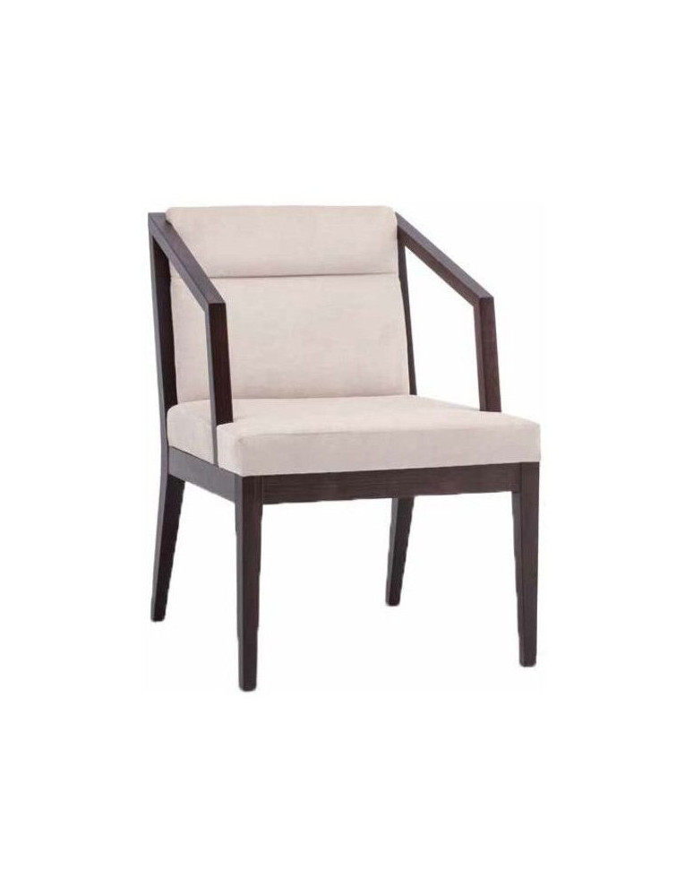 POLTRONCINA  IMBOTTITA IN  FAGGIO SEDILE LEGNO