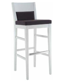 SGABELLO IMBOTTITO IN FAGGIO O FRASSINO