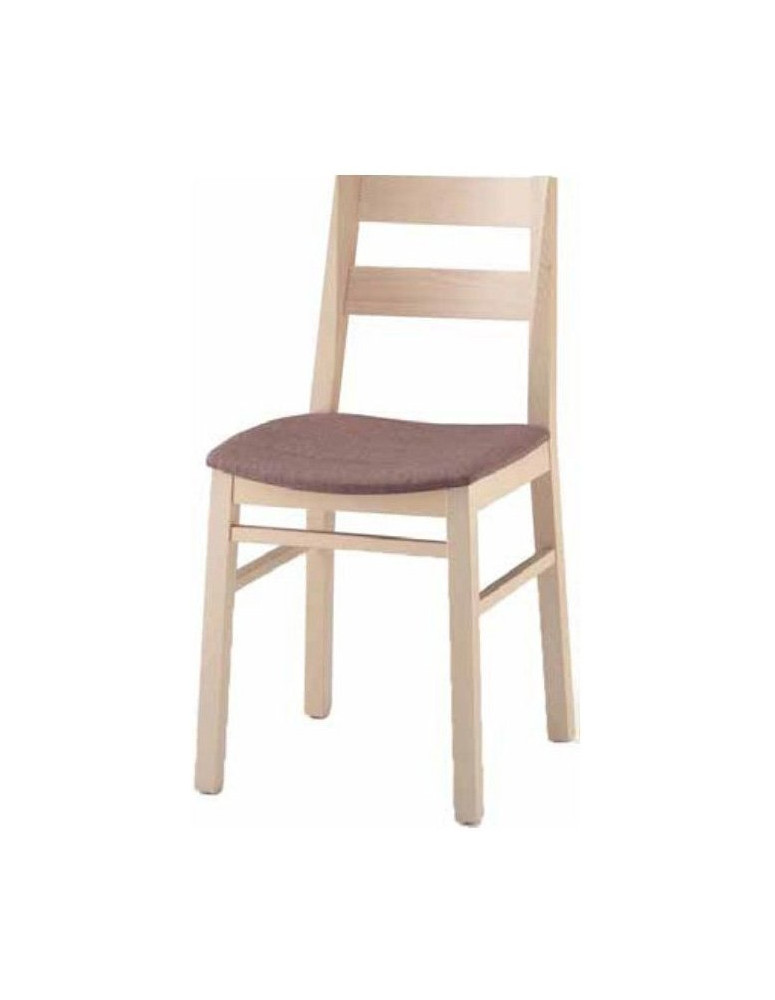 SEDIA IMBOTTITA IN FAGGIO O FRASSINO