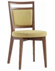 SEDIA IMBOTTITA IN FAGGIO O FRASSINO