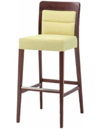 SGABELLO IMBOTTITO IN FAGGIO O FRASSINO