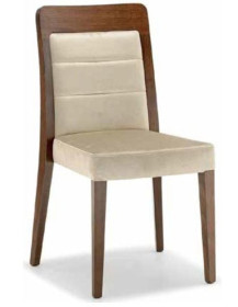 SEDIA IMBOTTITO IN FAGGIO O FRASSINO