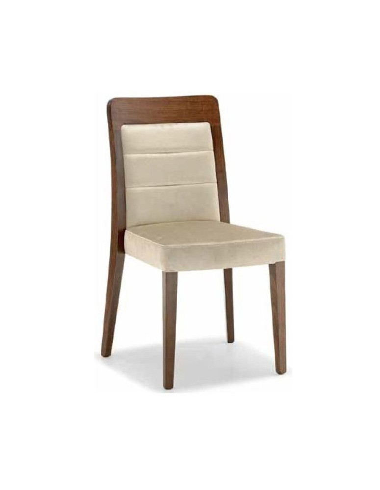 SEDIA IMBOTTITO IN FAGGIO O FRASSINO