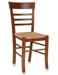 SEDIA RUSTICHE IN LEGNO MASSELLO