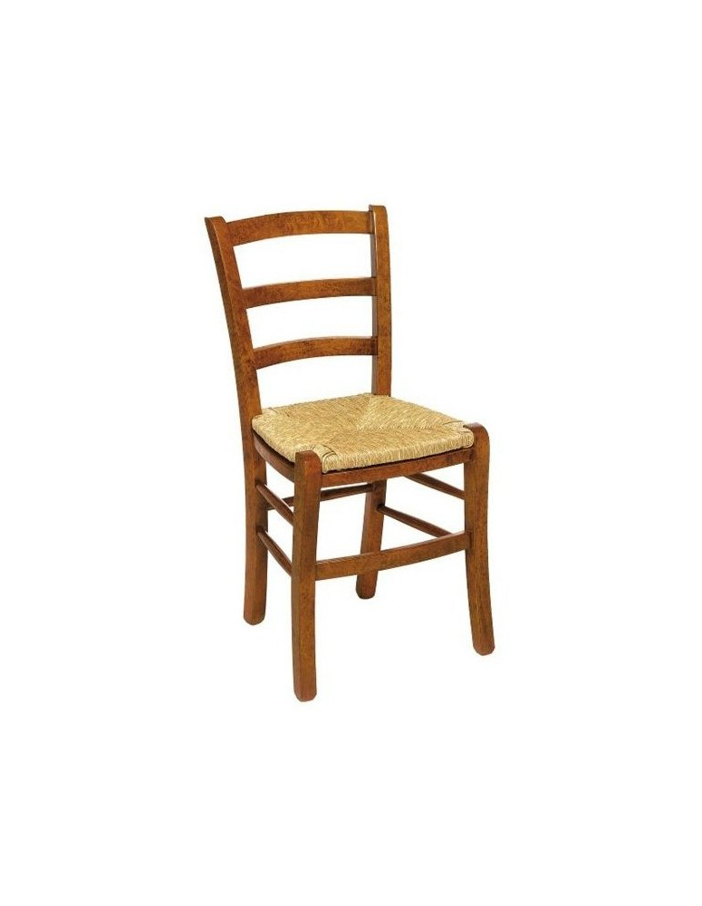 SEDIA RUSTICHE IN PAGLIA IN LEGNO MASSELLO