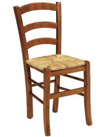 SEDIA RUSTICHE IN PAGLIA IN LEGNO MASSELLO