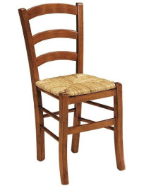 SEDIA RUSTICHE IN PAGLIA IN LEGNO MASSELLO