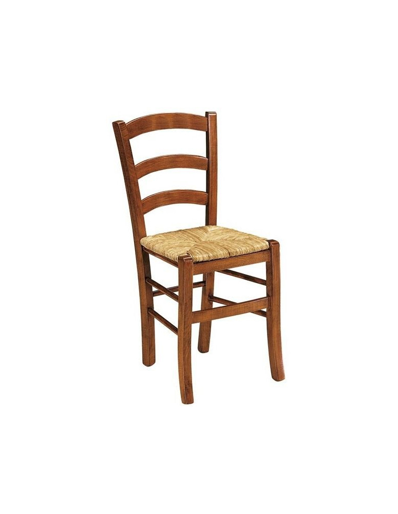 SEDIA RUSTICHE IN PAGLIA IN LEGNO MASSELLO