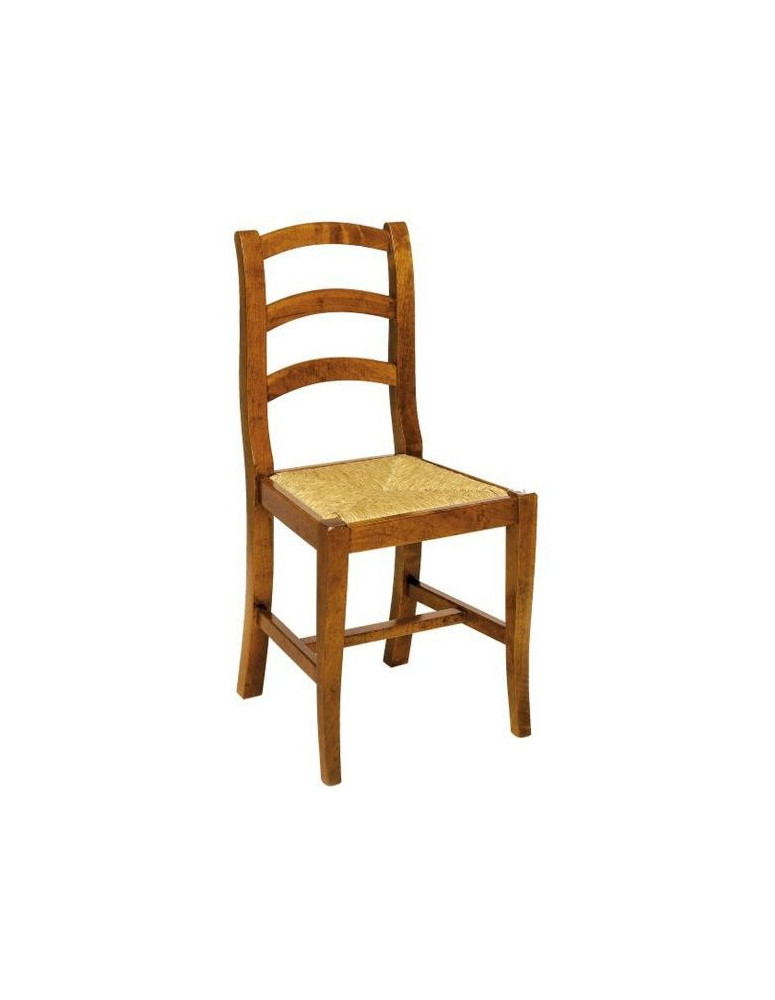 SEDIA RUSTICHE IN PAGLIA IN LEGNO MASSELLO