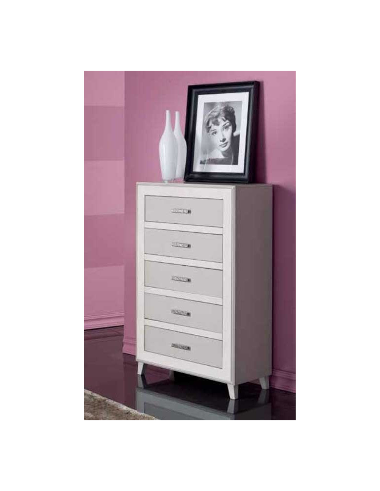 CASSETTIERA 5 CASSETTI LACCATA