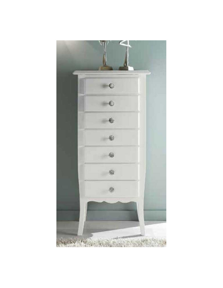 CASSETTIERA 7 CASSETTI LACCATA