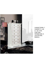 CASSETTIERA 7 CASSETTI LACCATA