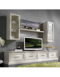 SOGGIORNO 4 CASSETTI CON VETRINE LACCATO