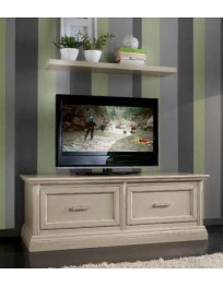 BASE LACCATA AVORIO E MENSOLA LACCATA AVORIO