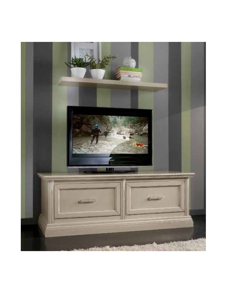 BASE LACCATA AVORIO E MENSOLA LACCATA AVORIO