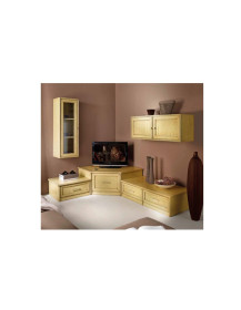 COMPOSIZIONE ANGOLARE LACCATA GIALLINO DECAPE