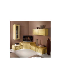 COMPOSIZIONE ANGOLARE LACCATA GIALLINO DECAPE