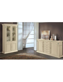 SOGGIORNI LACCATI CREDENZONE E VETRINA