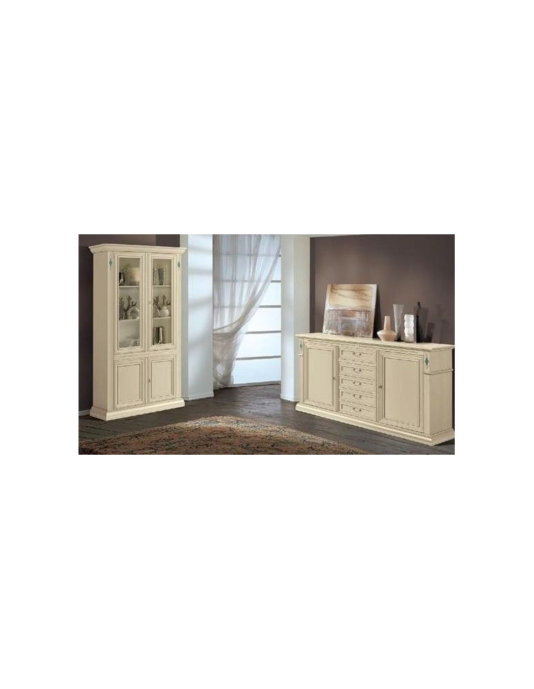 SOGGIORNI LACCATI CREDENZONE E VETRINA