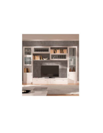 SOGGIORNO LACCATO CON  CASSETTONI