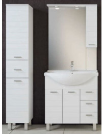 BASE 85 CM LAVABO NEW CONSOLE SPECCHIERA CON PENSILE DA 81