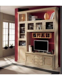 SOGGIORNO LACCATO CON VETRI