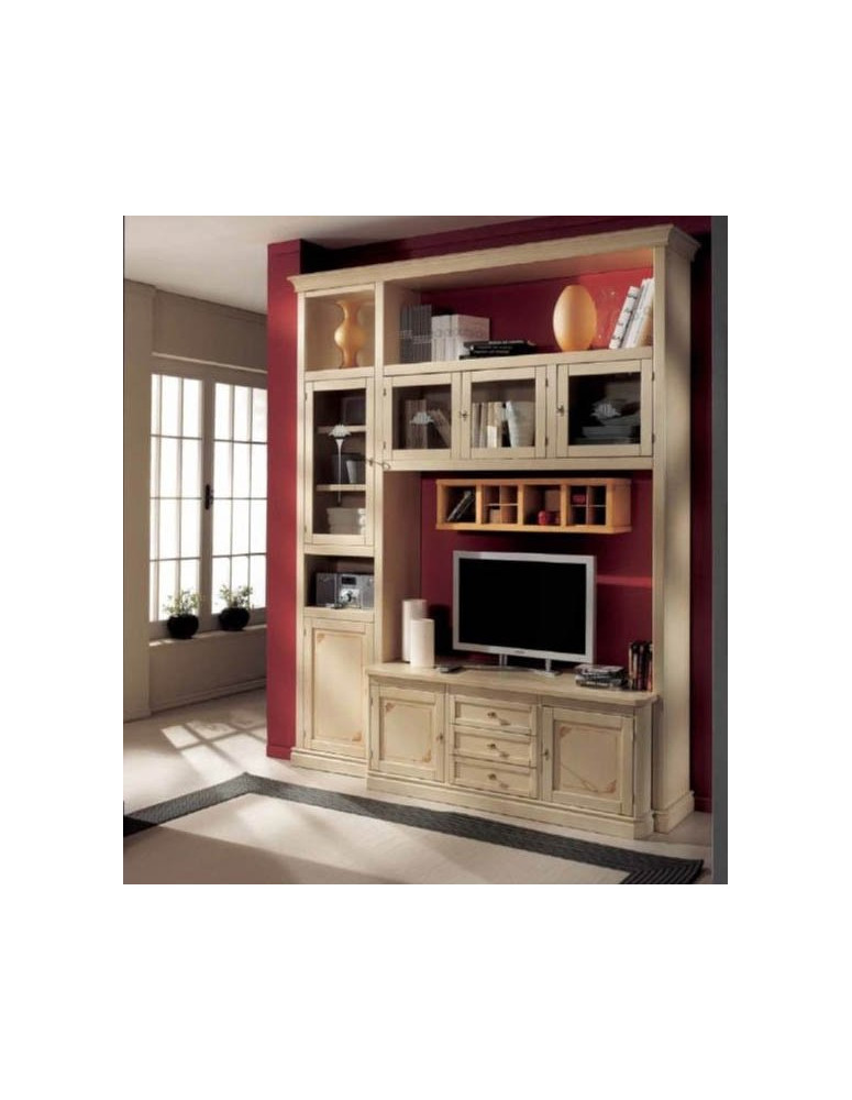 SOGGIORNO LACCATO CON VETRI