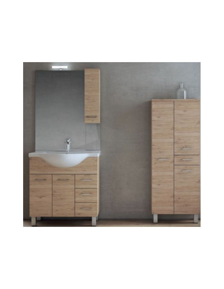 BASE 85 CM  LAVABO NEW CONSOLE E SPECCHIERA