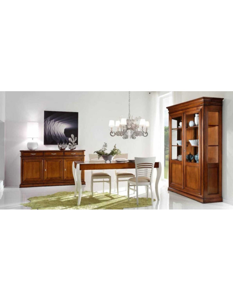 SOGGIORNO 3 ANTE CON VETRINA 2 PORTE E TAVOLO