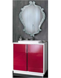 MOBILE BAGNO 2 PORTE LACCATO SPECCHIERA